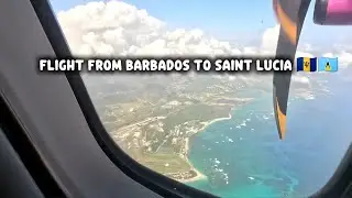 Caribbean Travels | Flight from Barbados (BGI) to Saint Lucia (SLU) with Caribbean Airlines