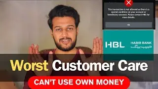 HBL - Worst Customer care | You can't use your funds without their permission