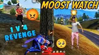 FF Revenge In Rank Match 💪🥵 || Most Watch ||Rank Match 1v4 🥶🥵 ||freefire#short #shorts #shortvideo