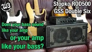 4 basses 1 amp: Stopko ROD500 Bass Head / GSS Double Six Bass Cab