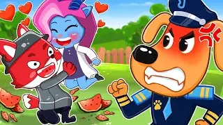 LOVE TRIANGLE STORY!? SHERIFF LABRADOR IS SO ANGRY | SAD STORY⚡Labrador Cartoon Story