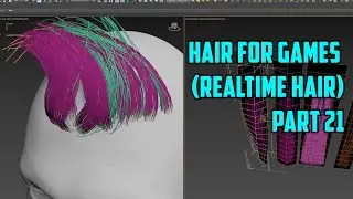 Ornatrix for Maya: Hair for games(real-time hair). Episode 21