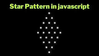 Diamond Pattern in Javascript 2023 | For loop in javascript | Papa Developer