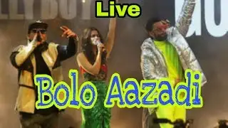 Gully Boy Live Performance , Ranveer Singh ,Divine ,Bolo Aazadi