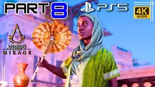AC mirage | Follow the Fiery Trail Mission |  Part 8 | 4k 60FPS PS5