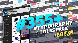 Big Pack of Typography | Atom (After Effects Templates)