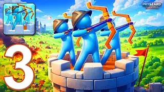 Archery Bastions: Castle War - Gameplay Walkthrough Part 3 - Archers Castle War (iOS, Android)