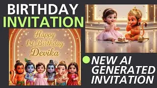 How to create birthday invitation with AI | Easy method for beginners (no editing skills needed)
