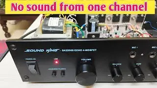 No sound from one channel ! Amplifier! Speaker box! Party speaker! Woofer! Subwoofer! Sound king !