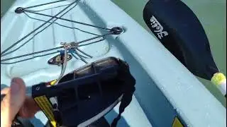 Teste da membrana Cross drive da milha n&aacute;utica 👍  na reposi&ccedil;&atilde;o do mirage drive da hobie 