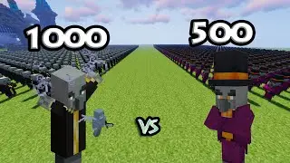 1000 Evoker Vs 500 Conjurer | Minecraft