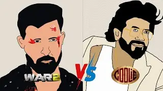 COOLIE VS WAR 2 || DRAWING || RAJINIKANTH, HRITHIK ROSHAN, NTR NAGARJUNA, || MOVIE REVIEW