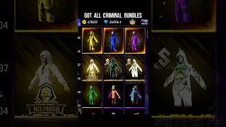 Got All Criminal Bundles 😱 Top Criminal Bundle In Free Fire | Top Criminal Ring #srikantaff