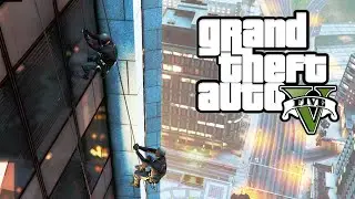 GTA V | MISSION IMPOSSIBLE STYLE | SKYDIVING | Breaks into FIB Building | BEST MISSION !!!