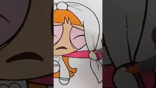 Coloring The Powerpuff Girls Blossom #coloring #powerpuffgirls #blossom #sleepy