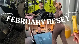 FEBRUARY 2026 MONTHLY FITNESS RESET 🎀 new supplements, setting goals, Oner Active try on haul & MORE