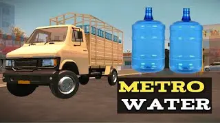 Indian Truck Simulator Gameplay Metro Water Transport 200 litres water