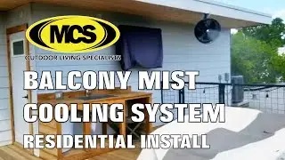 Residential Balcony Mist Cooling System