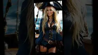 Pirate Queen Afloat &mdash; AI Portrait of a Swashbuckling Beauty