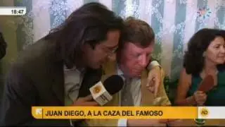 Juan Diego, en la Feria, a la caza de famosos