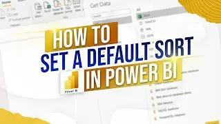 Set a Default Sort in Power BI