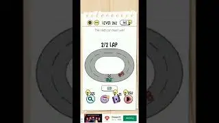 Level 262 The Red car 🚗🚗 must win #braintest #carracing