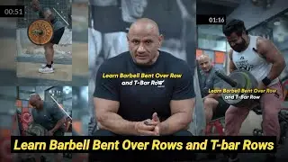 Learn Barbell Bent Over Rows and T-bar Rows | Mukesh Gahlot #youtubevideos