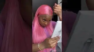 Who can reject pink color wig?#shorts #amazonwig #gluelesswig #hdlacewig #pinkwig #colorwig #wigs