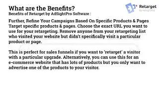Retarget by AdSightPro Review, Retarget by AdSightPro Honest Review & Demo
