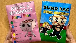❄️ Paper Diy ❄️ Roblox STEAL A BRAINROT Blind Bag ! 💖 ASMR Unboxing 