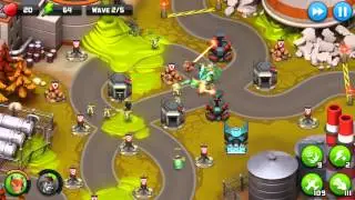 Alien Creeps Walkthrough Level 44 Gnarled Route for 3 Stars Campaign gameplay