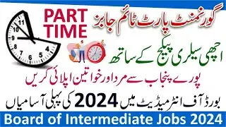 Jobs in BISE 2024 - Board of Intermediate Jobs 2024 - How to Online Apply for BISE Jobs 2024 -#jobs