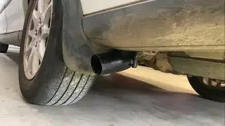 VY Commodore Ecotec V6 Muffler Delete, SIDE PIPE!!