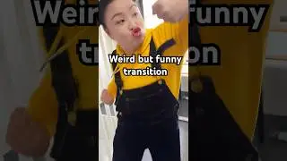 Weird but funny transition🤪 #funny #shorts #comedy #Celine_MissBunBun