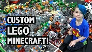 Massive LEGO Minecraft World Created by 7-Year-old