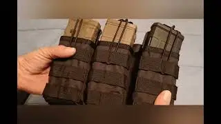Temu review of the 3 mag, 6 mag pouch and skinny knife. 