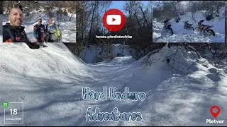 HARD ENDURO -  Pletvar on snow and ride for fun