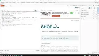 Portswigger SQL injection UNION attack ( solved )