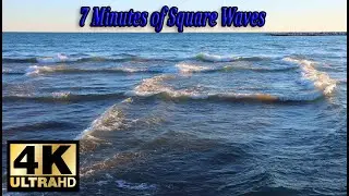 Relaxing Hypnotizing Square Waves (4K) - Relaxing Nature Ambience - 7 Minutes in Nature Series