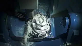5 axis machining titanium compressor impeller