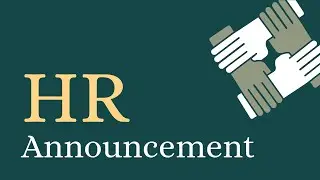 HR Announcement Video Template (Editable)