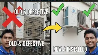 Ac ka compressor kaise replece hota hai...  #youtubevideo #airconditioningrepair #viral 