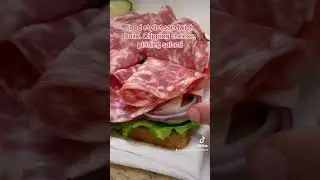 Food stylist builds sandwich for top-down shot. #foodphotography #foodhacks #cheese  #foodstyling
