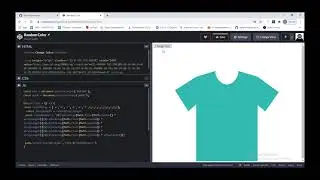 JavaScript random color generator | HTML | JavaScript | Create random t-shirt color