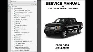Ford F-150 2018 to 2020 - Service Repair Manual - Wiring Diagrams