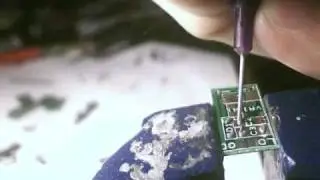 Assembly of a Micro-Drive laser driver by rkcstr -  miniature surface-mount circuit