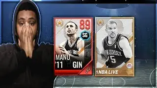 INSANE LEGENDARY ELITE PACK OPENING! FIRE PULL!?! NBA LIVE MOBILE 18 PACK OPENING!