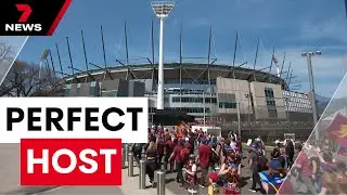 Melbourne played the perfect host to interstate footy fans | 7NEWS