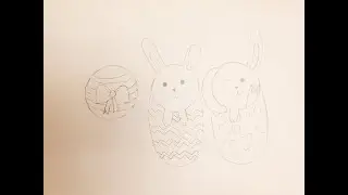 How to Draw an Easter Bunny using the Word Egg- JollyCrafts