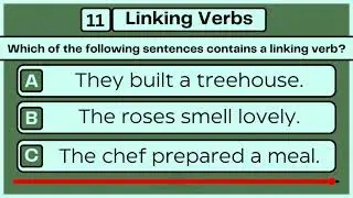 Linking Verbs | Linking Verbs Quiz Assessment | Linking Verbs in Sentences | Types of Verbs